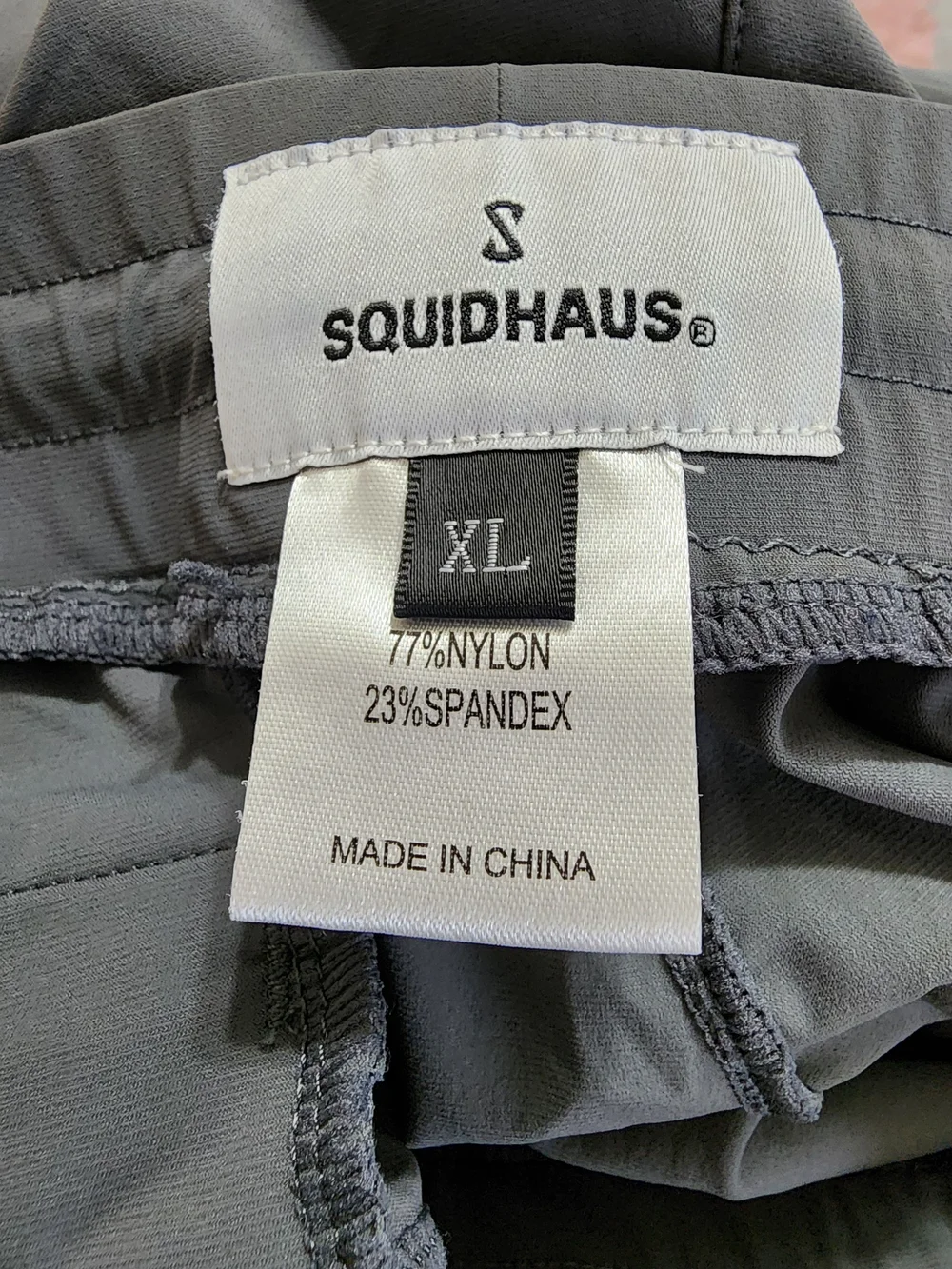 SquidHaus HAUS Essential Performance Shorts Men's XL Gray Stretch Athletic 5.5